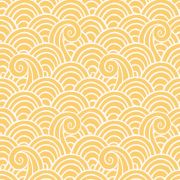 Papier Peint intissé Vagues jaune moutarde - HAPPY - LUTÈCE - FD26307