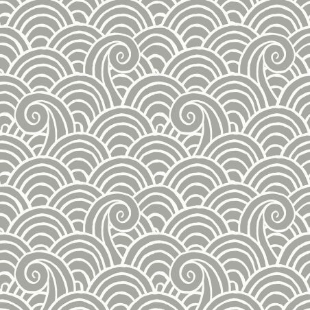 Papier Peint intissé Vagues gris - HAPPY - LUTÈCE - FD26308