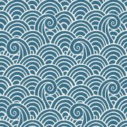 Papier Peint intissé Vagues bleu - HAPPY - LUTÈCE - FD26309