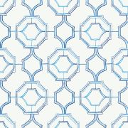 Papier Peint intissé Treillis carreaux bleu - HAPPY - LUTÈCE - FD26314