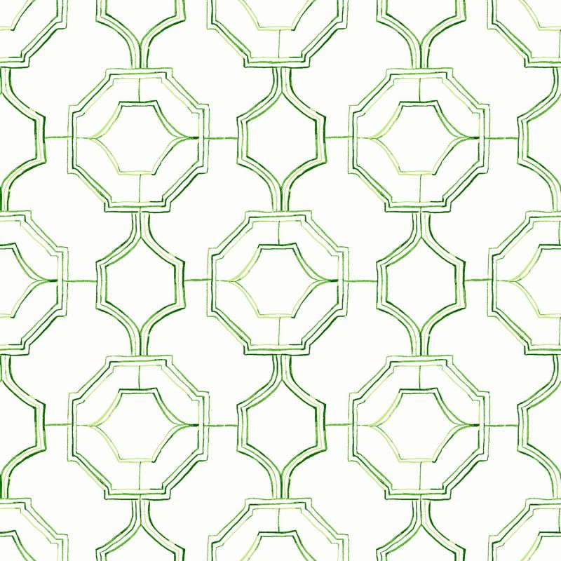 Papier Peint intissé Treillis carreaux vert - HAPPY - LUTÈCE - FD26316