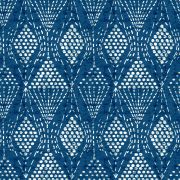 Papier Peint intissé Losange Tampon bleu foncé- HAPPY - LUTÈCE - FD26320