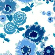 Papier Peint intissé Dahlia bleu- HAPPY - LUTÈCE - FD26324