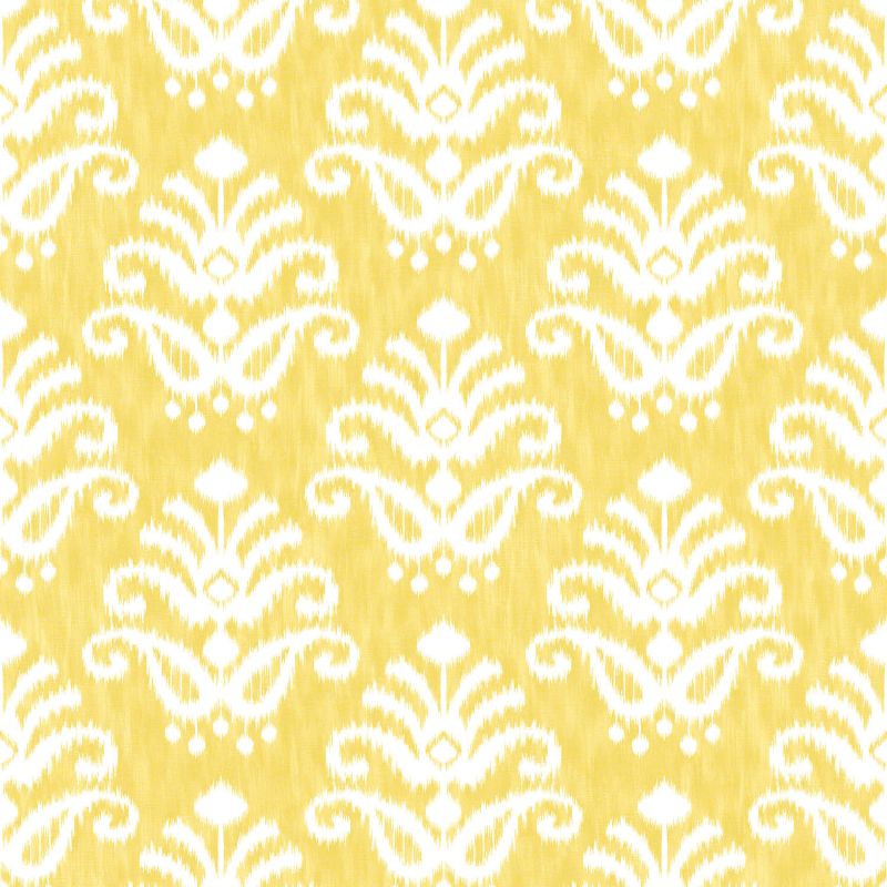 Papier Peint intissé Médaillon Tie and Dye jaune - HAPPY - LUTÈCE - FD26328