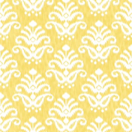 Papier Peint intissé Médaillon Tie and Dye jaune - HAPPY - LUTÈCE - FD26328