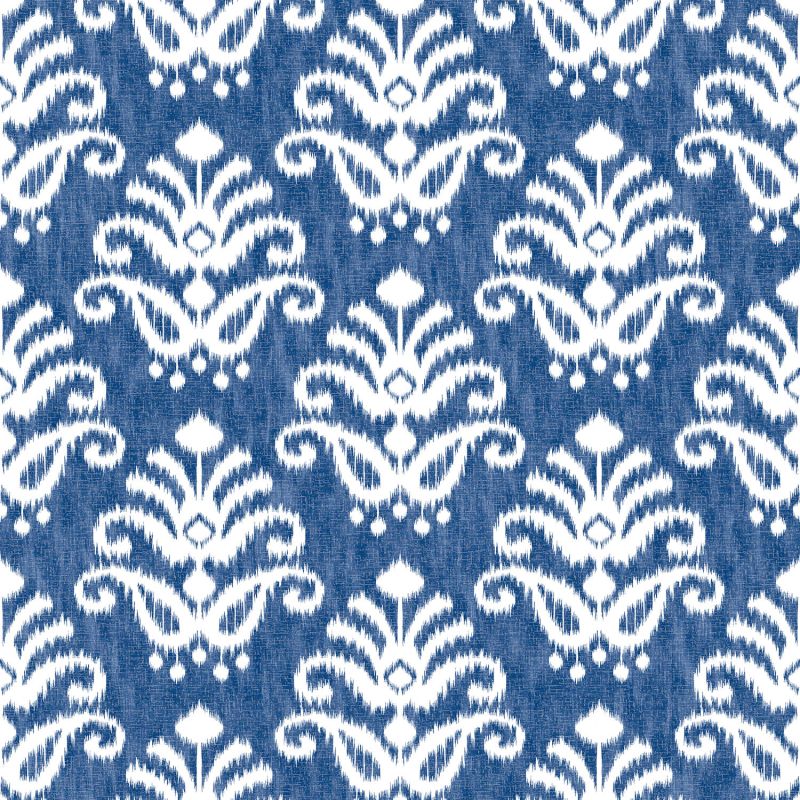 Papier Peint intissé Médaillon Tie and Dye bleu - HAPPY - LUTÈCE - FD26329