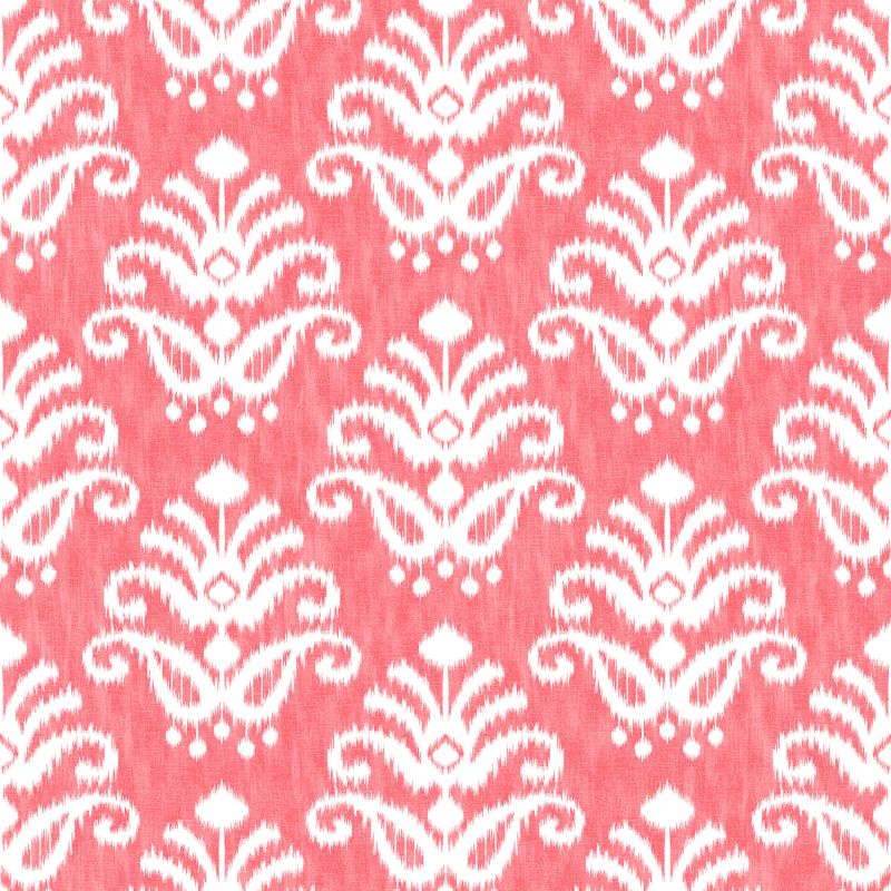 Papier Peint intissé Médaillon Tie and Dye corail - HAPPY - LUTÈCE - FD26330