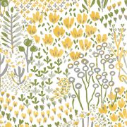 Papier Peint intissé Prairie Naïve jaune moutarde - HAPPY - LUTÈCE - FD26348