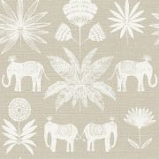 Papier Peint intissé Éléphants Indiens beige - HAPPY - LUTÈCE - FD26433