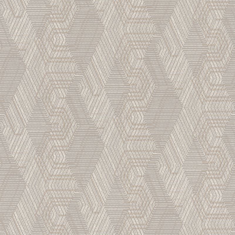 Papier peint intissé Broderie Africaine taupe - African Queen - Rasch - 751932