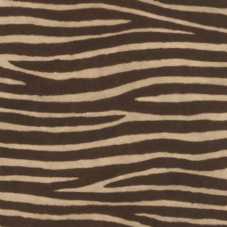 Papier peint intissé Peau de Zèbre beige et marron - African Queen - Rasch - 751741