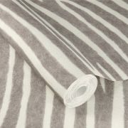 Papier peint intissé Peau de Zèbre gris et blanc - African Queen - Rasch - 751734