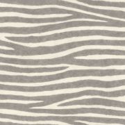 Papier peint intissé Peau de Zèbre gris et blanc - African Queen - Rasch - 751734