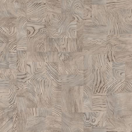 Papier peint intissé Mosaïque Bois beige - African Queen - Rasch - 751635