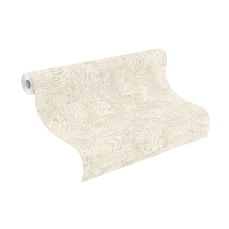 Papier peint intissé Mosaïque Bois blanc - African Queen - Rasch - 751628