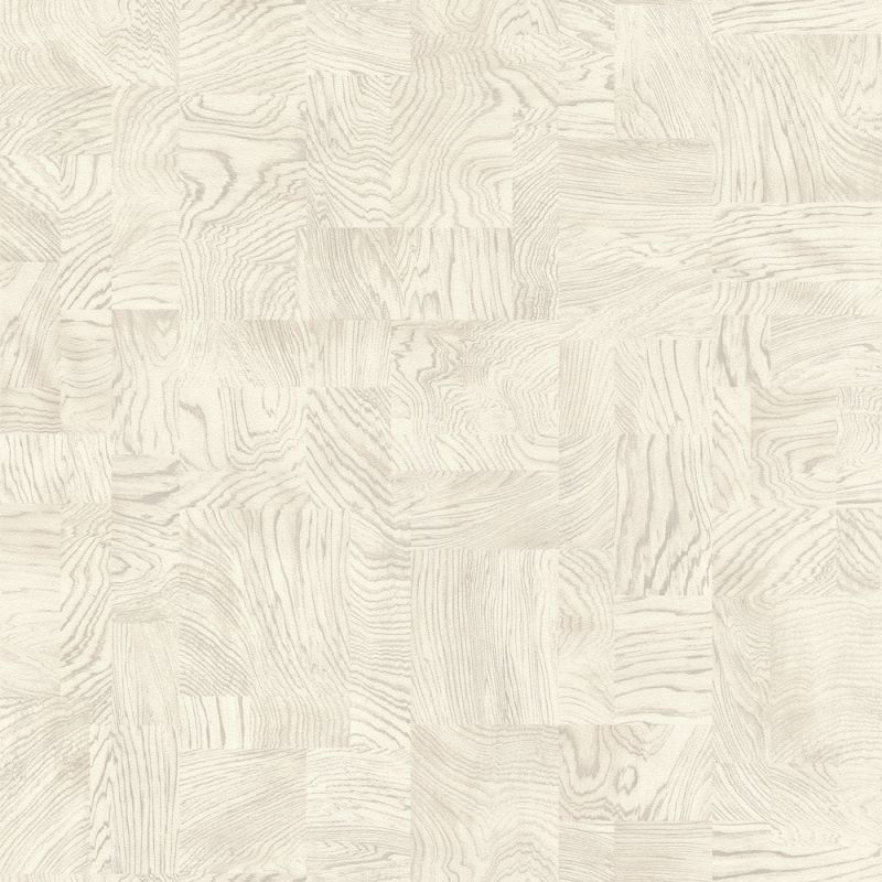 Papier peint intissé Mosaïque Bois blanc - African Queen - Rasch - 751628