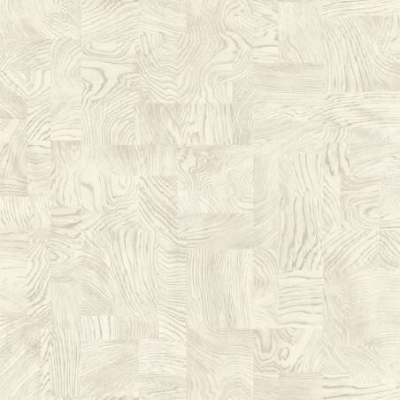 Papier peint intissé Mosaïque Bois blanc - African Queen - Rasch - 751628