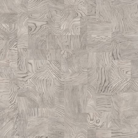 Papier peint intissé Mosaïque Bois gris - African Queen - Rasch - 751642