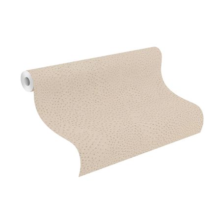 Papier peint intissé Peau d'Autruche beige - African Queen - Rasch - 751512