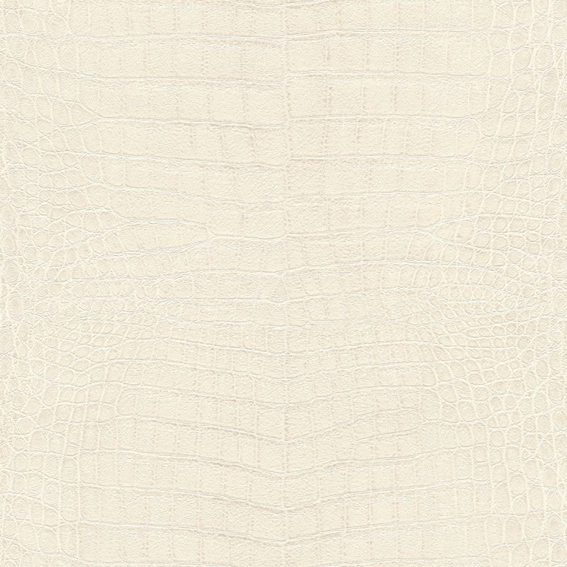Papier peint intissé Peau de Crocodile blanc - African Queen - Rasch - 751321