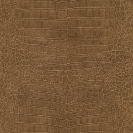 Papier peint intissé Peau de Crocodile marron - African Queen - Rasch - 751314