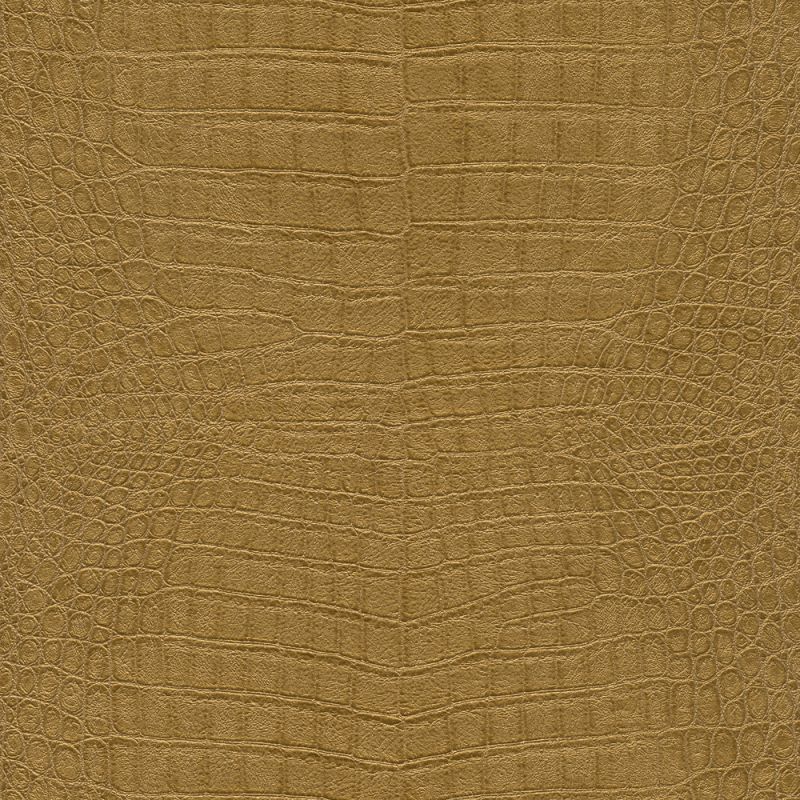 Papier peint intissé Peau de Crocodile or - African Queen - Rasch - 751369
