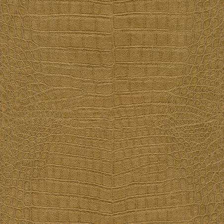 Papier peint intissé Peau de Crocodile or - African Queen - Rasch - 751369