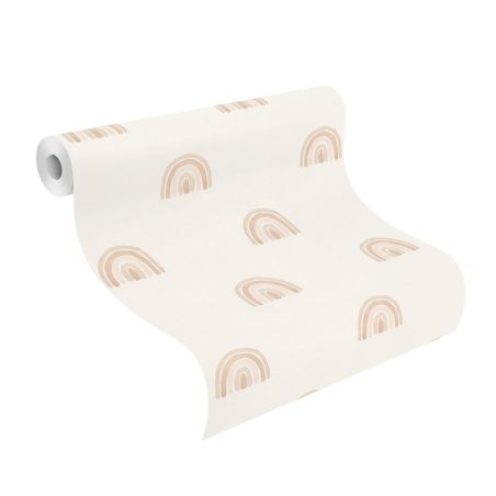 Papier peint intissé Arc-En-Ciel beige - Bambino XIX - Rasch - 252255