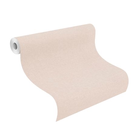 Papier peint intissé Uni rose pastel - Bambino XIX - Rasch - 252828