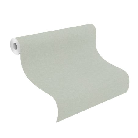 Papier peint intissé Uni gris vert - Bambino XIX - Rasch - 252835