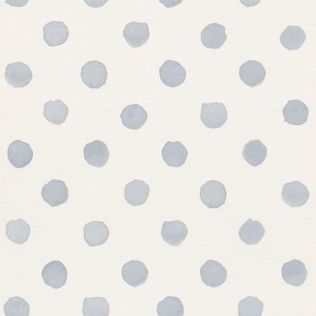 Papier peint intissé Pois Aquarelle bleu clair - Bambino XIX - Rasch - 252033