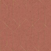 Papier peint intissé Hayden Géométrique terracotta doré - Harry - Lutèce - DL26703