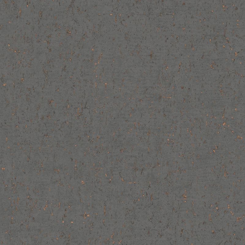 Papier peint intissé Callie effet liège noir et cuivre - Harry - Lutèce - DL26706