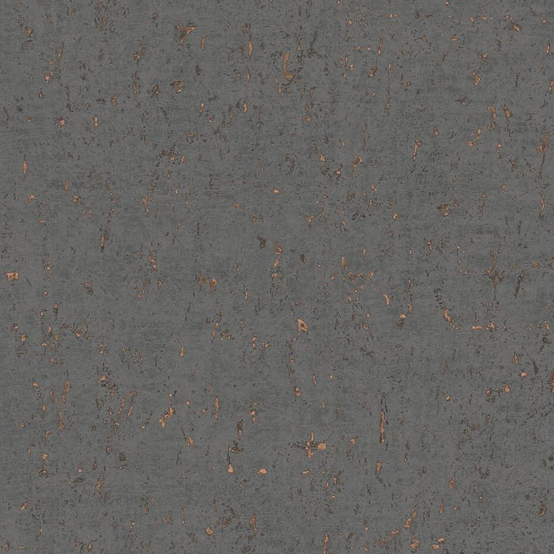 Papier peint intissé Callie effet liège noir et cuivre - Harry - Lutèce - DL26706