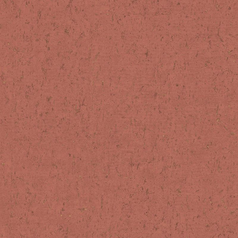 Papier peint intissé Callie effet liège terracotta et or - Harry - Lutèce - DL26708