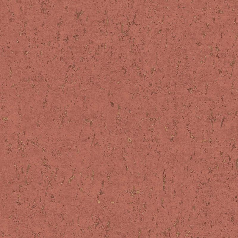 Papier peint intissé Callie effet liège terracotta et or - Harry - Lutèce - DL26708