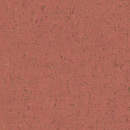 Papier peint intissé Callie effet liège terracotta et or - Harry - Lutèce - DL26708