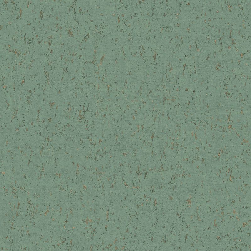 Papier peint intissé Callie effet liège vert sauge et or - Harry - Lutèce - DL26709