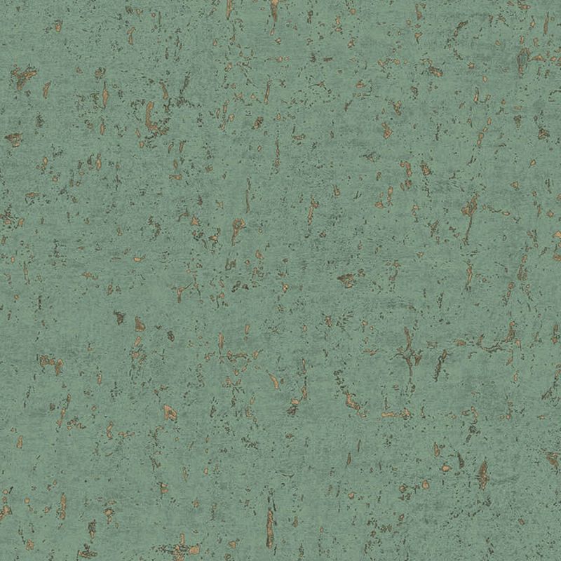 Papier peint intissé Callie effet liège vert sauge et or - Harry - Lutèce - DL26709
