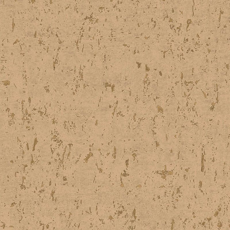 Papier peint intissé Callie effet liège camel et or - Harry - Lutèce - DL26710