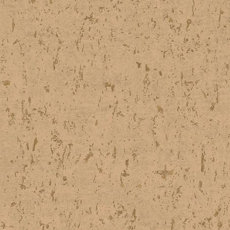 Papier peint intissé Callie effet liège camel et or - Harry - Lutèce - DL26710