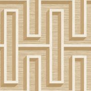 Papier peint intissé Henley Labyrinthe beige doré - Harry - Lutèce - DL26721