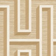 Papier peint intissé Henley Labyrinthe beige doré - Harry - Lutèce - DL26721