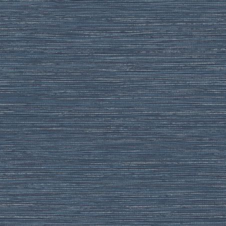 Papier peint intissé Alton effet paille bleu indigo - Harry - Lutèce - DL26712