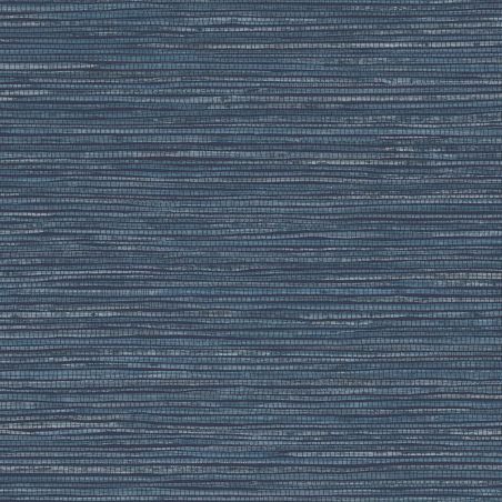 Papier peint intissé Alton effet paille bleu indigo - Harry - Lutèce - DL26712