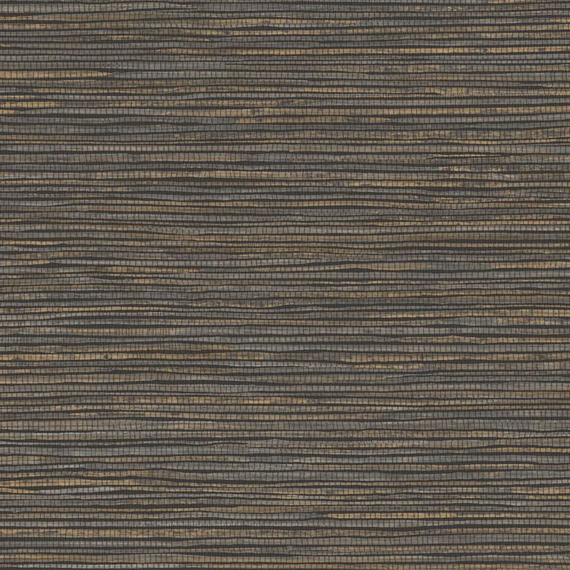 Papier peint intissé Alton effet paille noir et or - Harry - Lutèce - DL26716