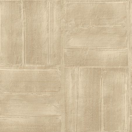Papier peint intissé Jasper plâtre beige et doré - Harry - Lutèce - DL26735