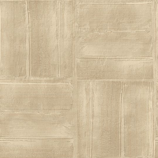 Papier peint intissé Jasper plâtre beige et doré - Harry - Lutèce - DL26735