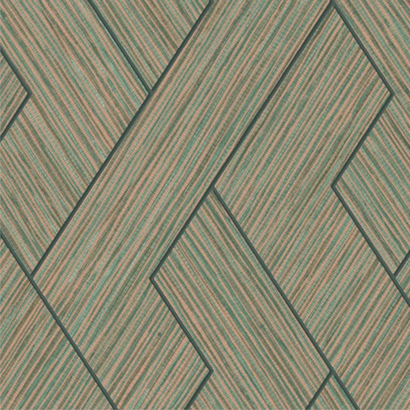 Papier peint intissé Ember paille graphique vert - Harry - Lutèce - DL26726