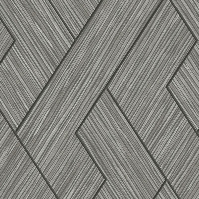 Papier peint intissé Ember paille graphique gris béton - Harry - Lutèce - DL26729
